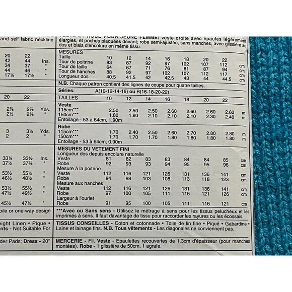 McCalls 8021 Sewing pattern fitted dress oversized blazer size 16 18 20 22 - Picture 5 of 6